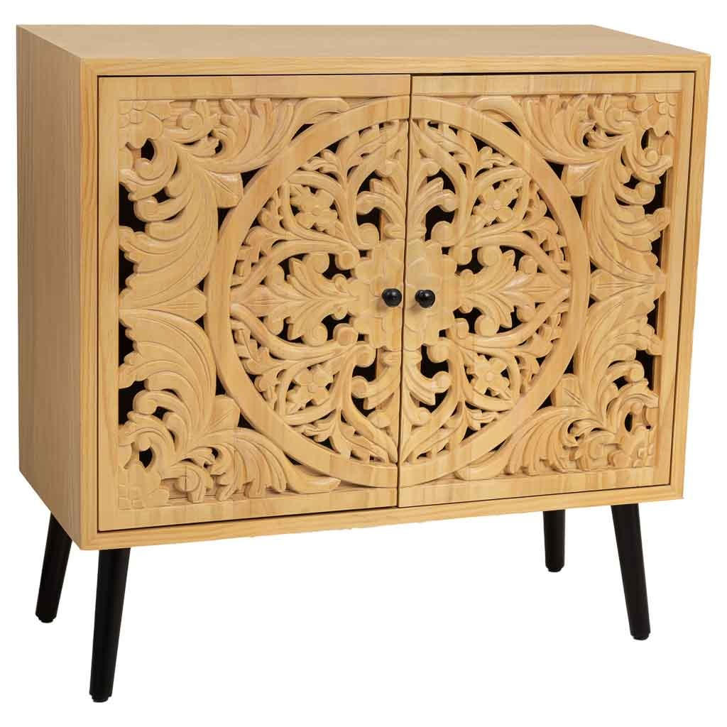 ANRICHTE aus Holz 80x37x101 Cm - Braun, Holz (80/101/37cm) - Wanderlust