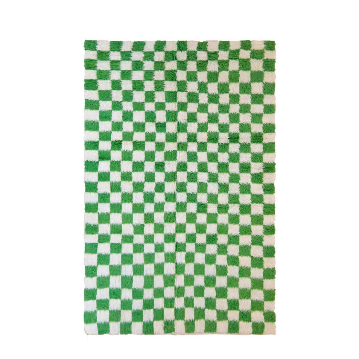 BERBERTEPPICH aus reiner Wolle 161x 241 cm - Grün, Naturmaterialien (161/241cm) - AFK Living