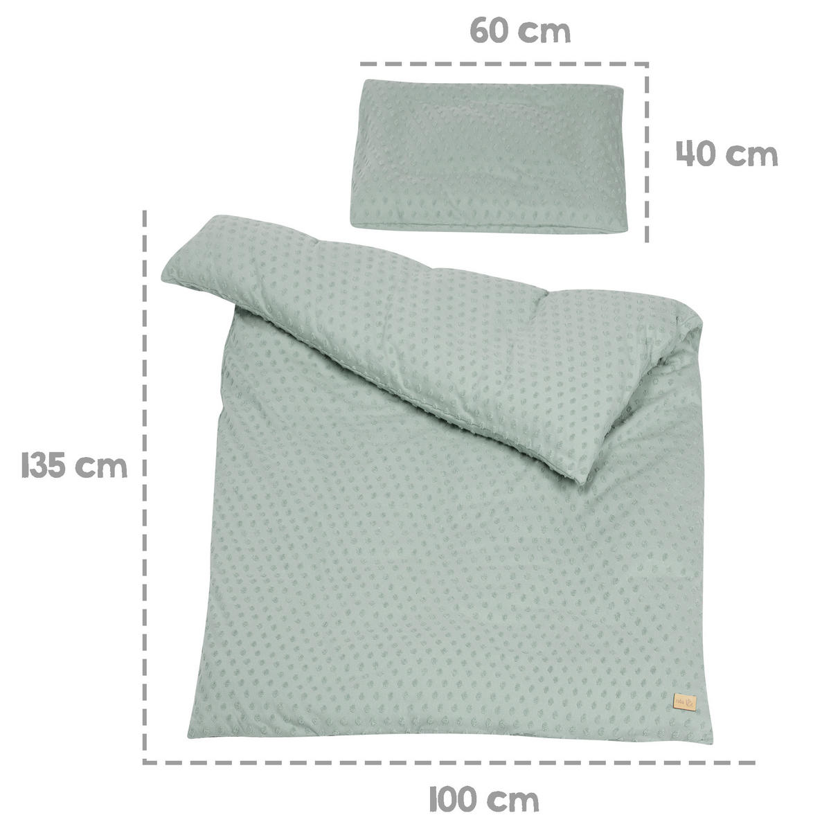 BABYBETTWÄSCHE Lil Planet 100x135 cm frosty green - Grün, Textil (100/135cm) - Roba