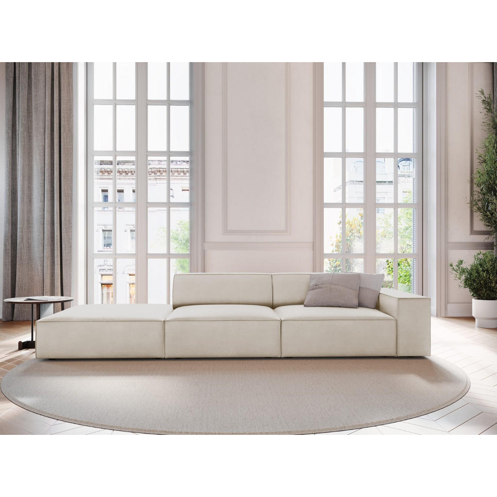 Thumbnail - Micadoni Linkes-Sofa, Mokka, Textil, 3-Sitzer, 262x70x102 cm, Hergestellt in Europa, Oeko-Tex®, Wohnzimmer, Sofas & Couc...