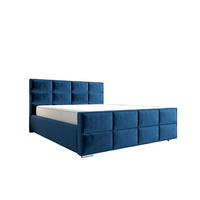 STAURAUMBETT Rodo Dunkelblau 200x200 cm - Dunkelblau, Textil (200/200cm) - B&B Home