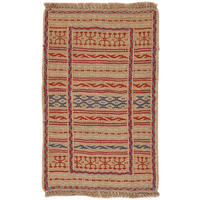 HANDWEBTEPPICH Kelim Kordi Mehrfarbig 64/41 cm Schurwolle - Multicolor, Textil (41/64cm) - Looma