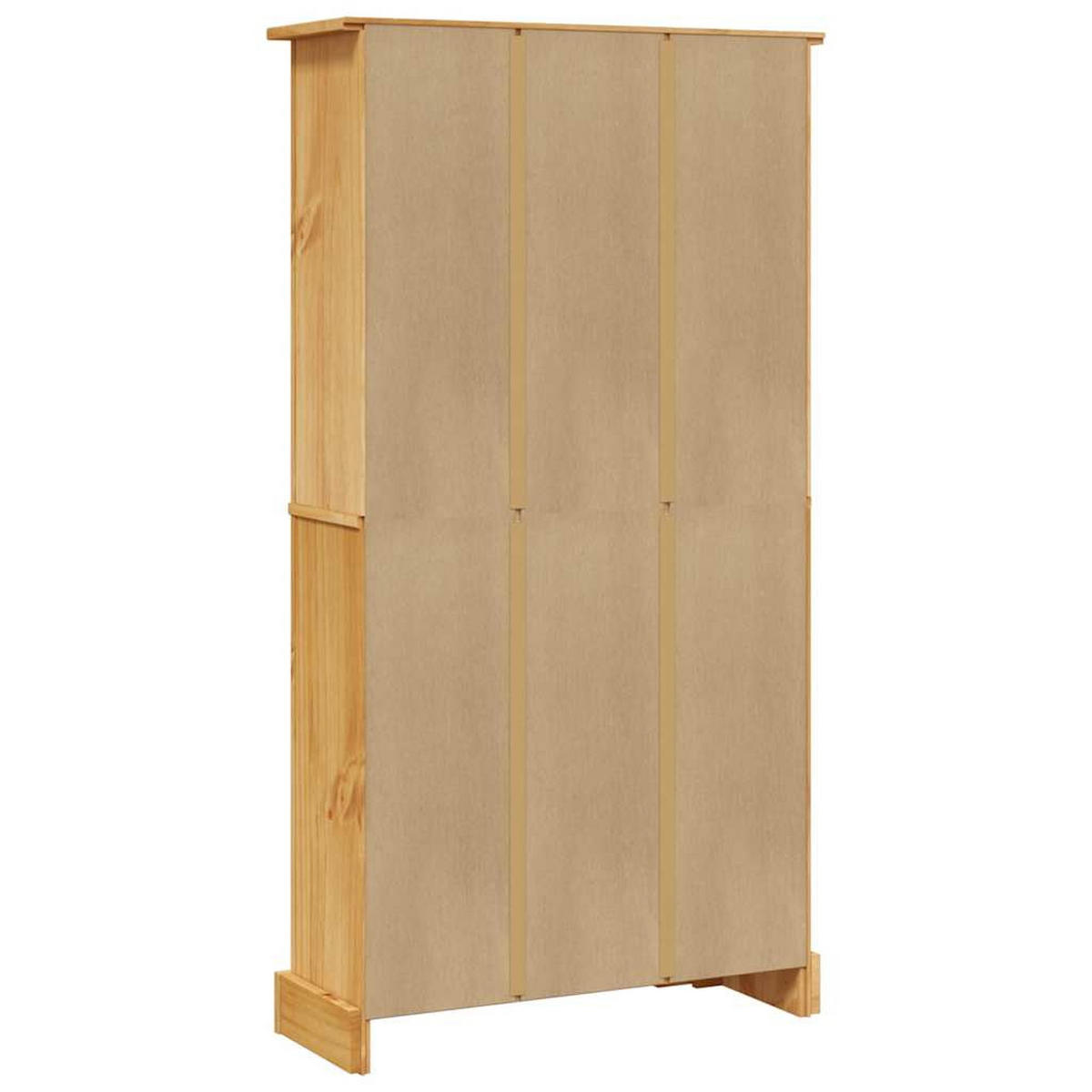 BÜCHERSCHRANK 4 Fächer Mexiko-Stil Kiefernholz 80/29/150 Cm - Braun, Holz (29/150/80cm) - vidaXL