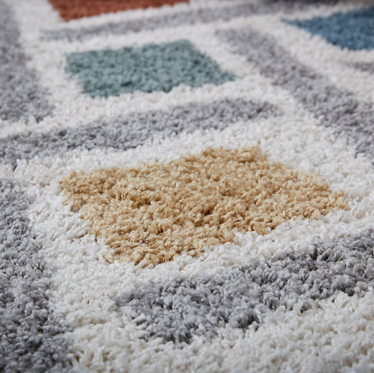 TEPPICH Marokkanisch-Design, mit Diamantmuster MERSEY RUBY, Multi 200x290 cm - Multicolor, Textil (200/290cm) - KADIMA DESIGN