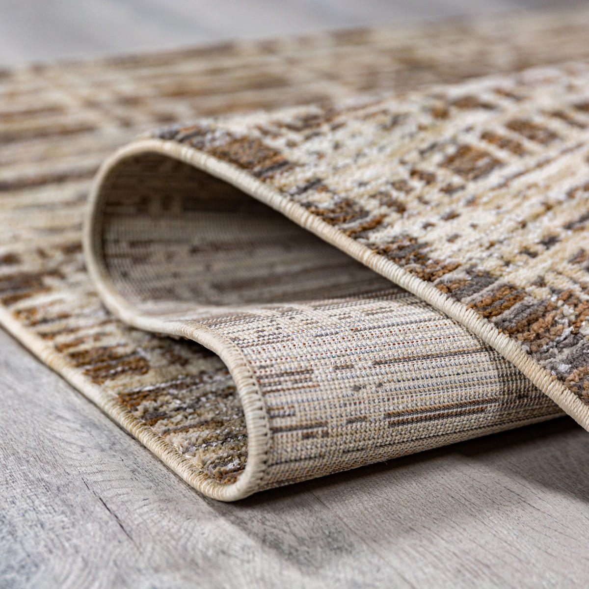 TEPPICH ADUR, geometrisch, Erdtöne, 200 x 300 cm - Braun, Textil (200/300cm) - KADIMA DESIGN