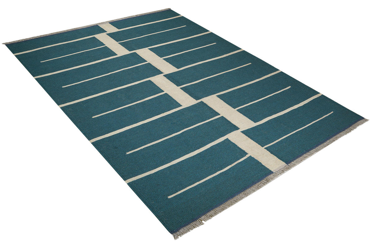HANDWEBTEPPICH Kelim Gashgai Grün 197/153 cm Schurwolle - Grün, Textil (153/197cm) - Looma
