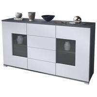 SIDEBOARD Grömitz Weiß matt - Weiß, Holzwerkstoff (138.5/75.5/35cm) - Vladon