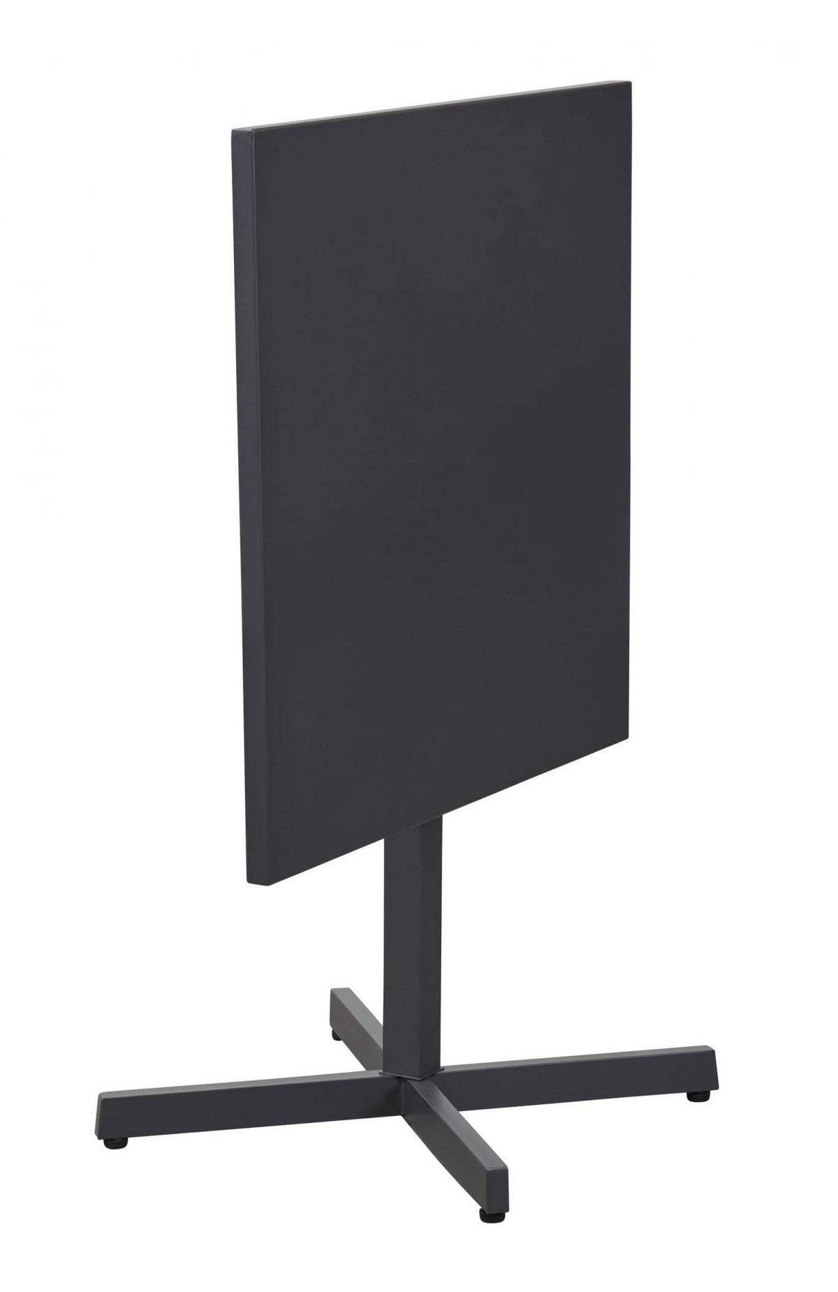 GARTENKLAPPTISCH Berlin 70x70x74cm, Metall, Anthrazit - Anthrazit, Metall (70/70/74cm) - dasmöbelwerk