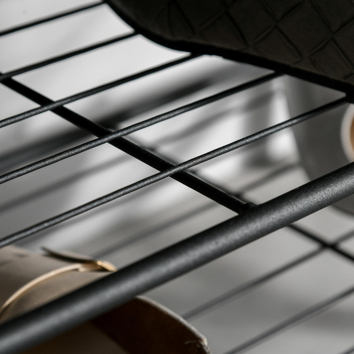 GARDEROBENSTÄNDER - Schwarz/Naturfarben, Holzwerkstoff/Metall (34/185/72cm) - HOMCOM