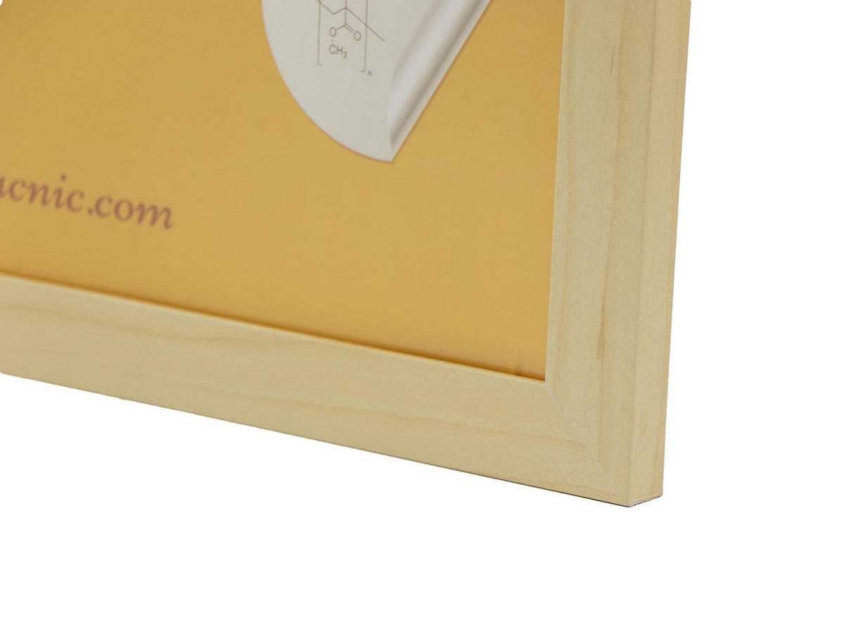 RAHMEN Set mit 12 aus MDF und Acrylglas Schutz und Aussteller für Fotografien, Bilder, Poster, Gemälde, Dekoration für Haus Farbe Hellholz A4 - Beige, Holz (21/3/29.7cm) - Nacnic