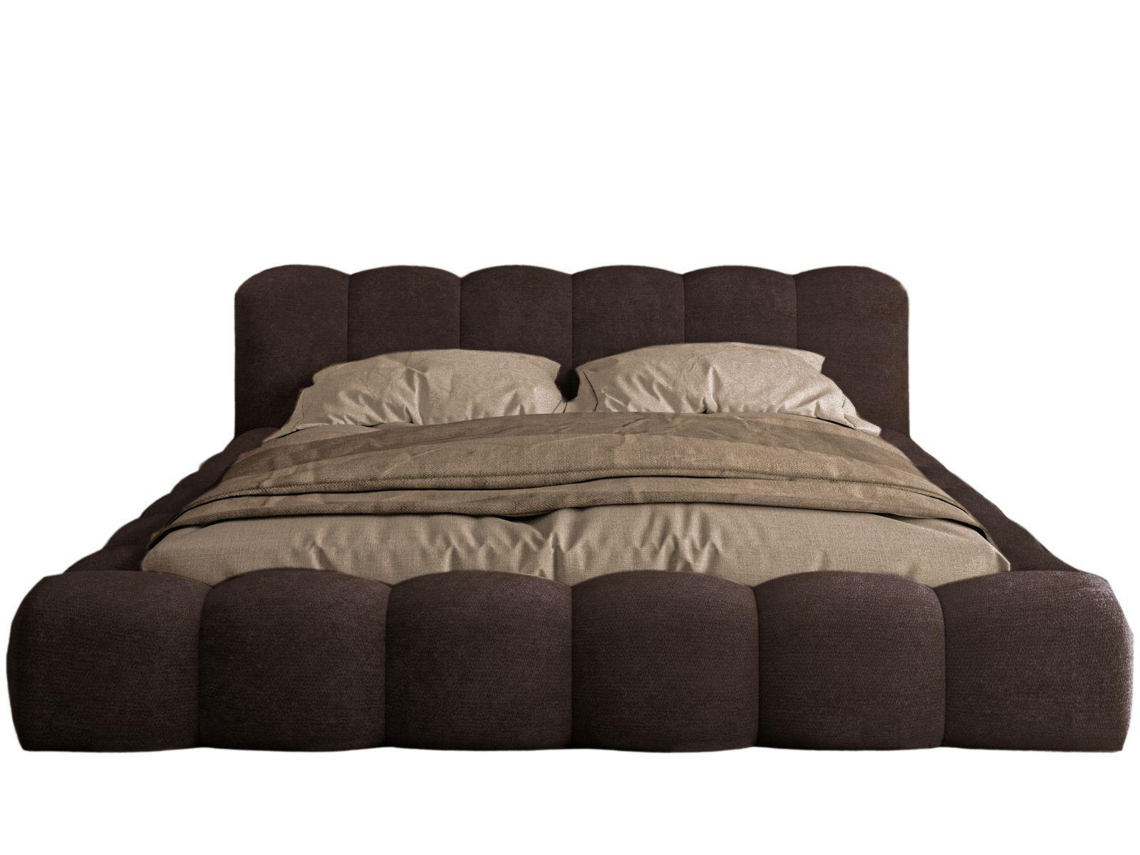 POLSTERBETT 180x200 ERMS Braun - Braun, Holzwerkstoff (180/200cm) - Compleo24