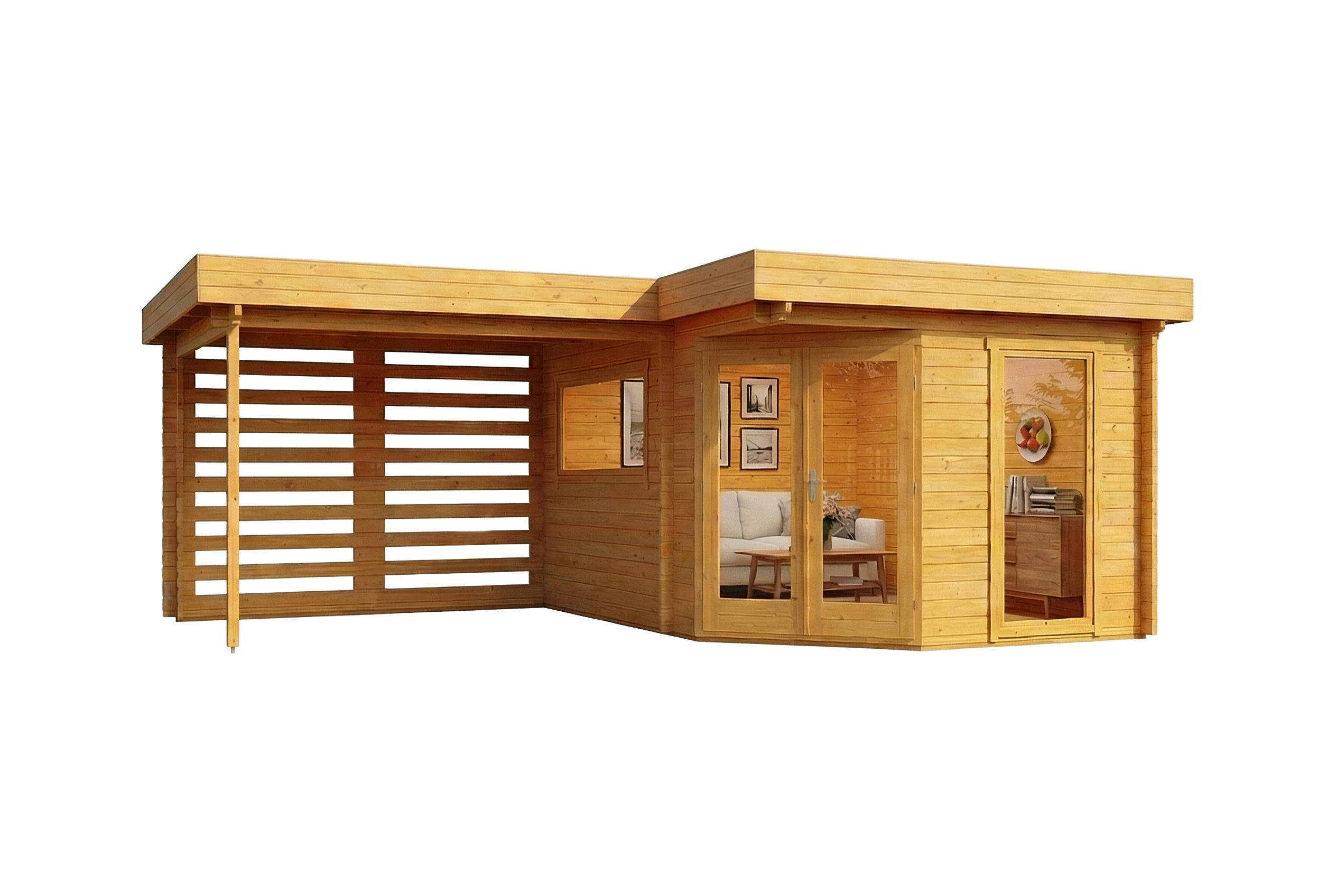 Alpholz Gartenhaus Pinien 618x230x462 cm