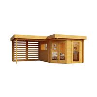 GARTENHAUS Holz Pepe Optima - Pinienfarben, Holz (618/230/462cm) - Alpholz