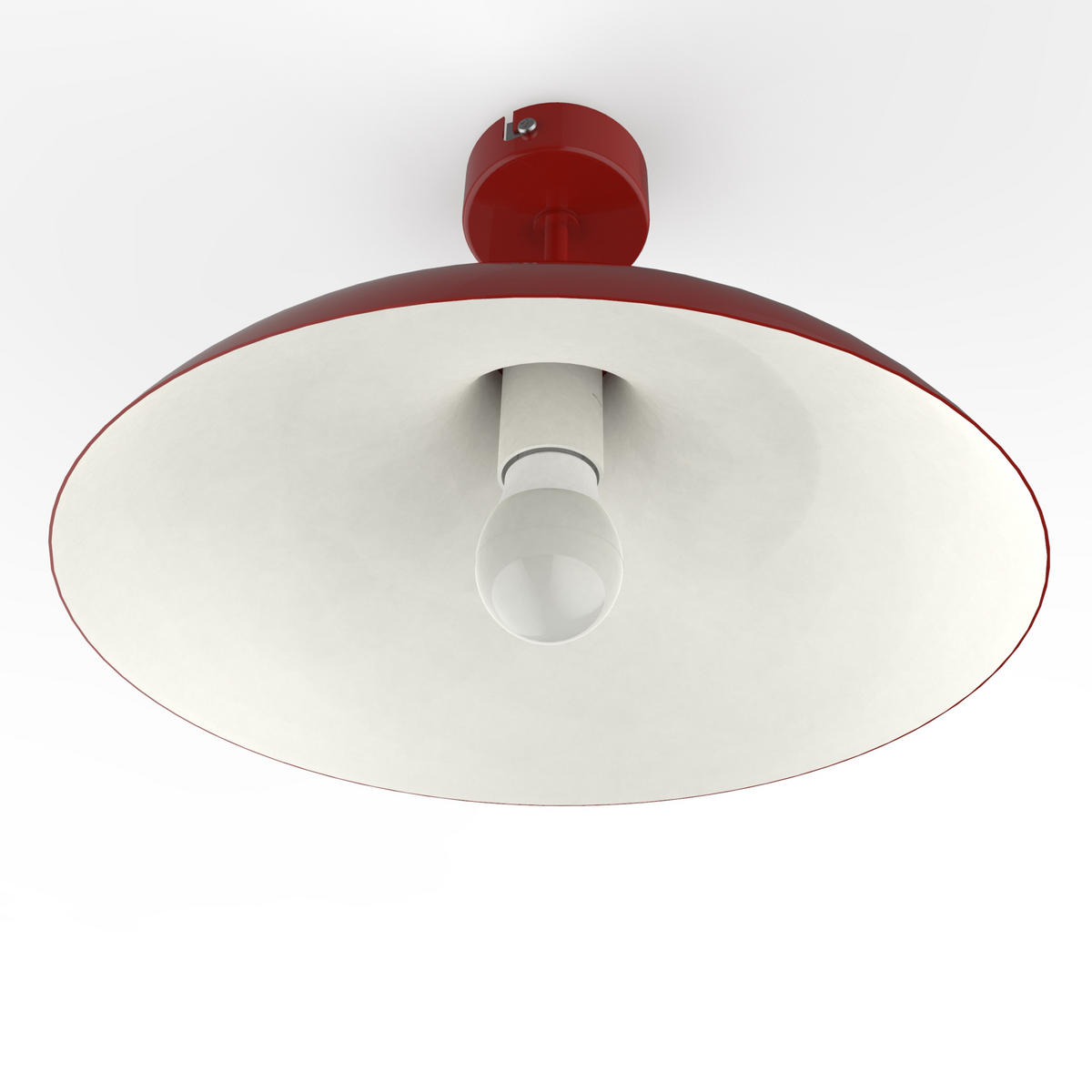 DECKENLEUCHTE Parigina - Rot, Metall (30/30/20cm) - Lumicom
