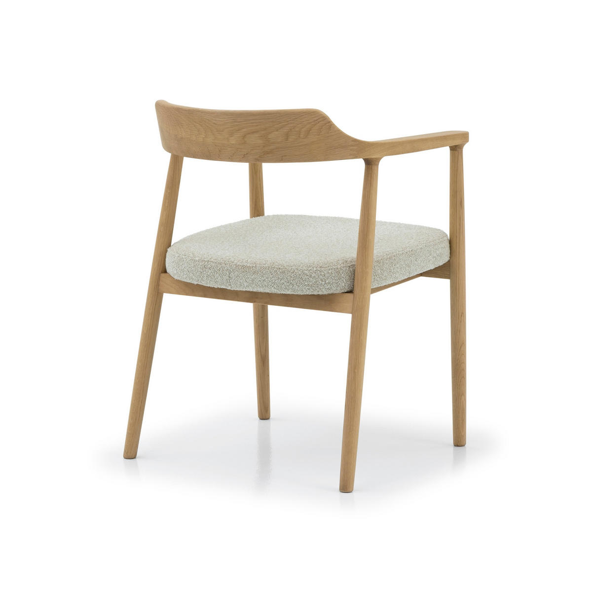 ESSZIMMERSTUHL Bergen beiger Sitz - Beige, Holz (58/77/59cm) - WOODEK