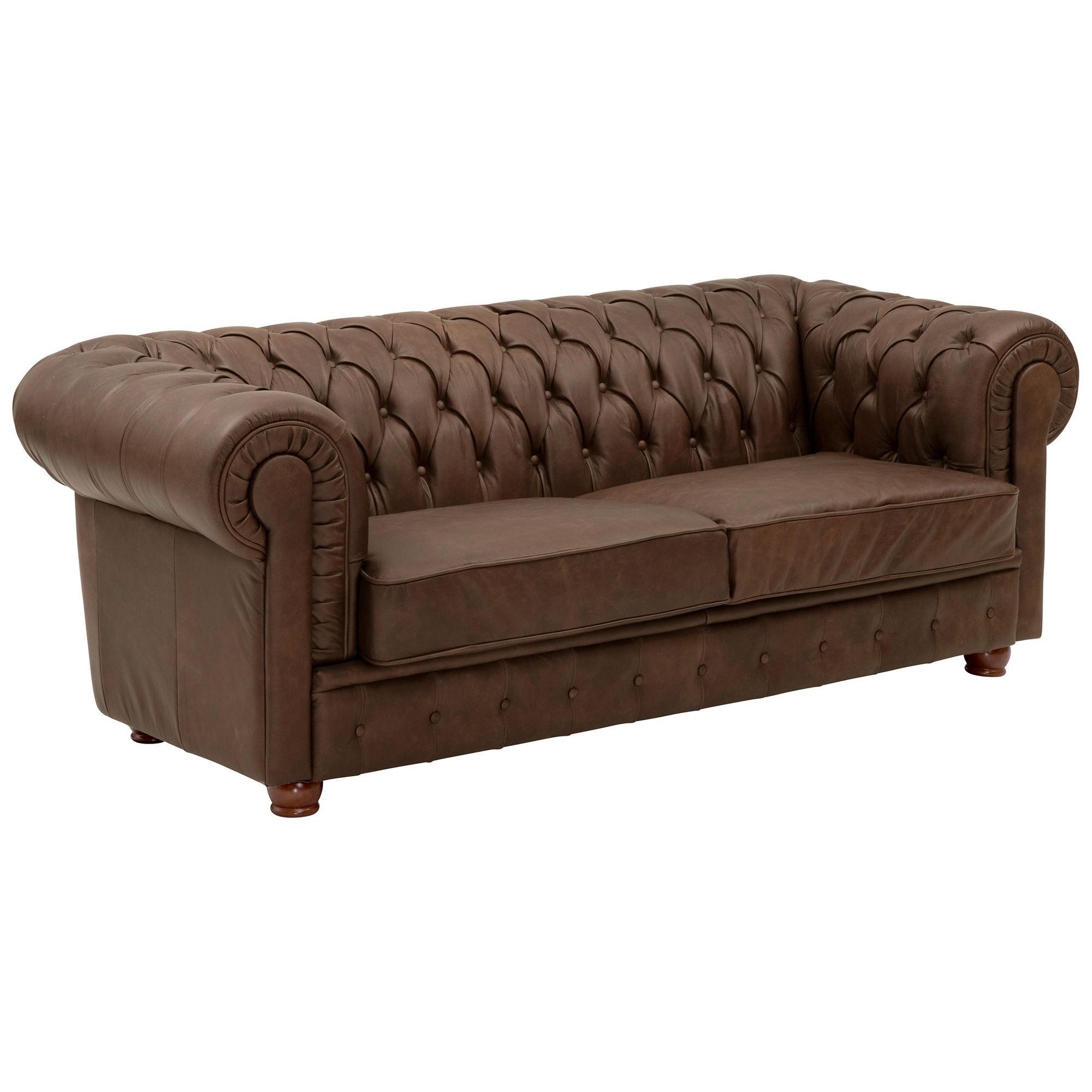 58aufmkessel Sofa Braun 200x76x98 cm