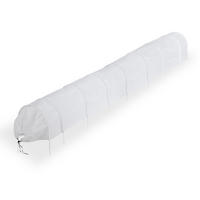 PFLANZTUNNEL - Weiß, Textil/Metall (50/53/500cm) - Relaxdays
