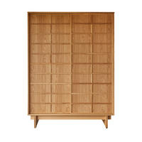 SCHRANK Miu Natur aus Eiche - Naturfarben, Holz (134/183/48cm) - Tikamoon