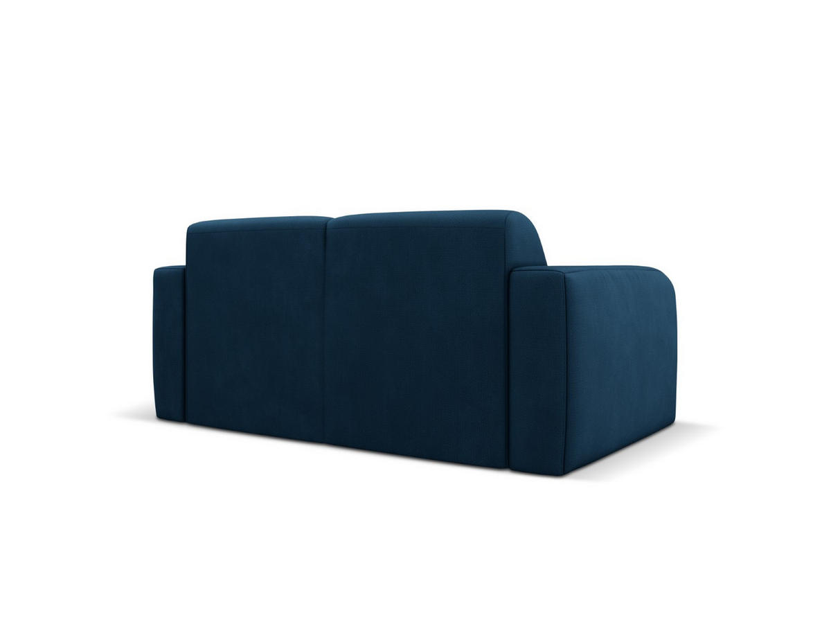 SOFA Molino aus strukturiertem Stoff königsblau 2 Sitzplätze - Blau, Textil (95/72/170cm) - Micadoni