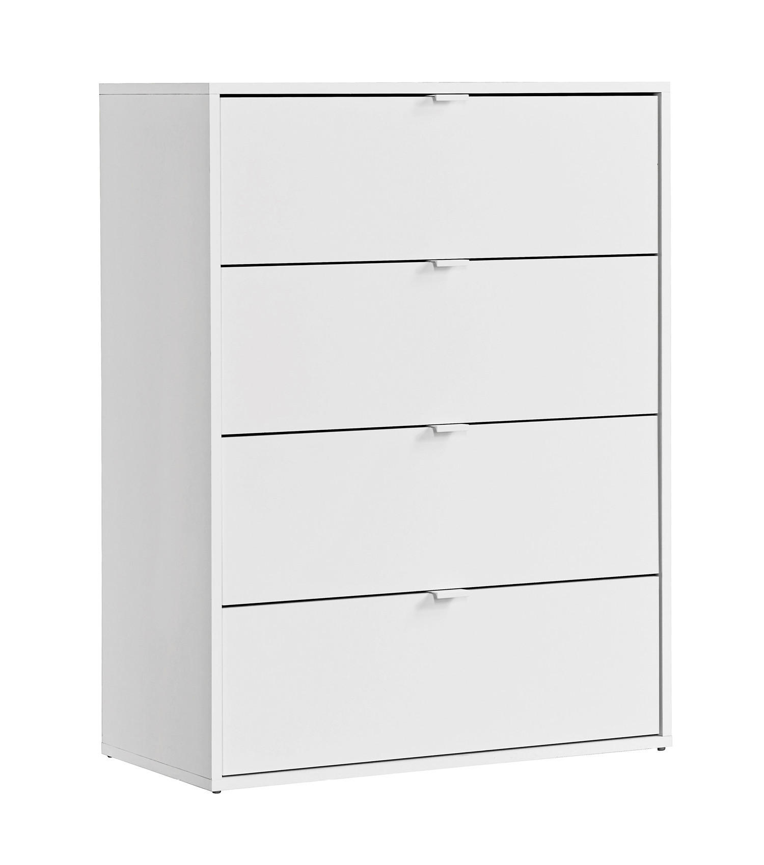 KOMMODE Die Stilvolle - Weiß, Holzwerkstoff (80/95/40cm) - Mokebo