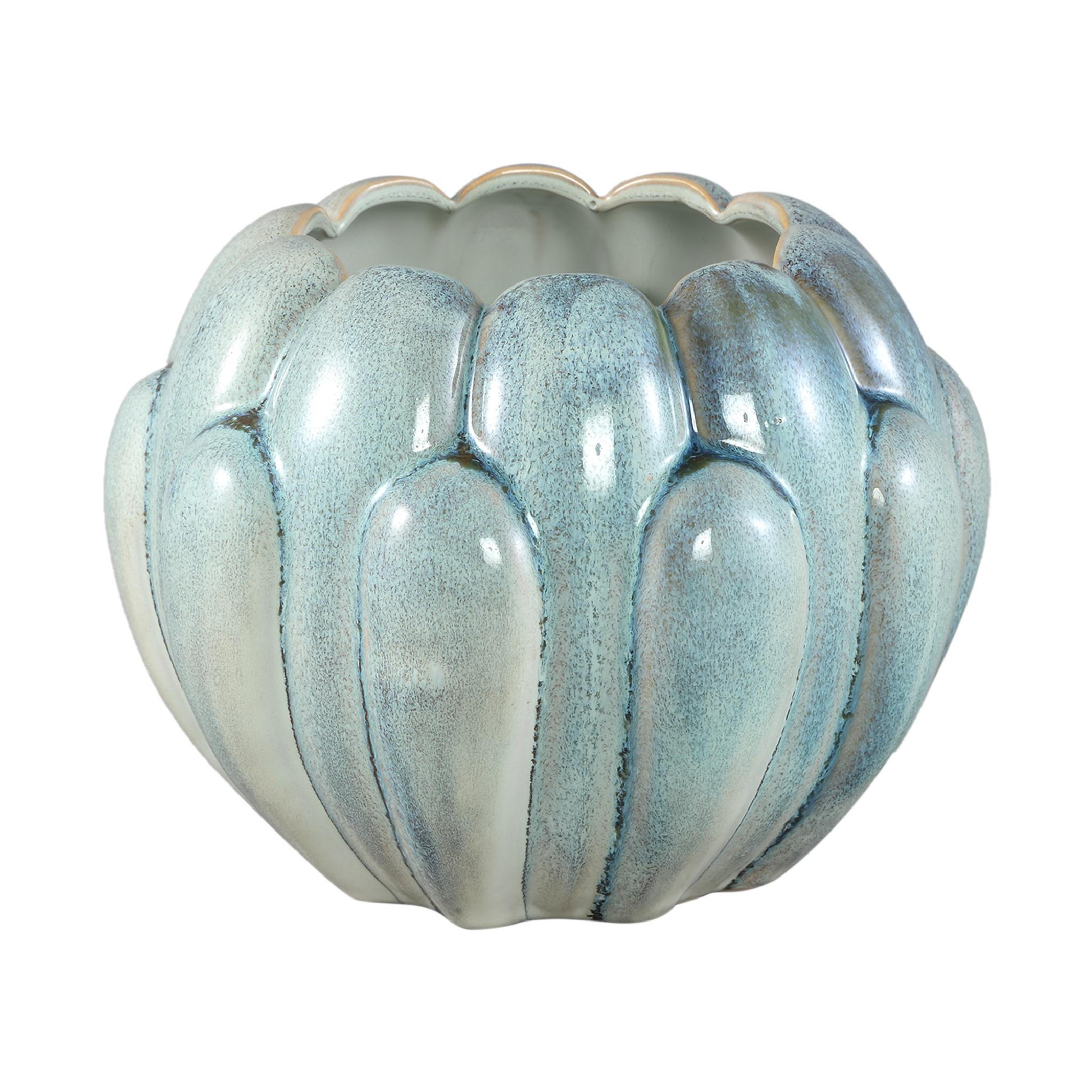 TOPF Divinder Grün 25/25/19cm - Grün, Keramik (19cm) - PTMD Collection