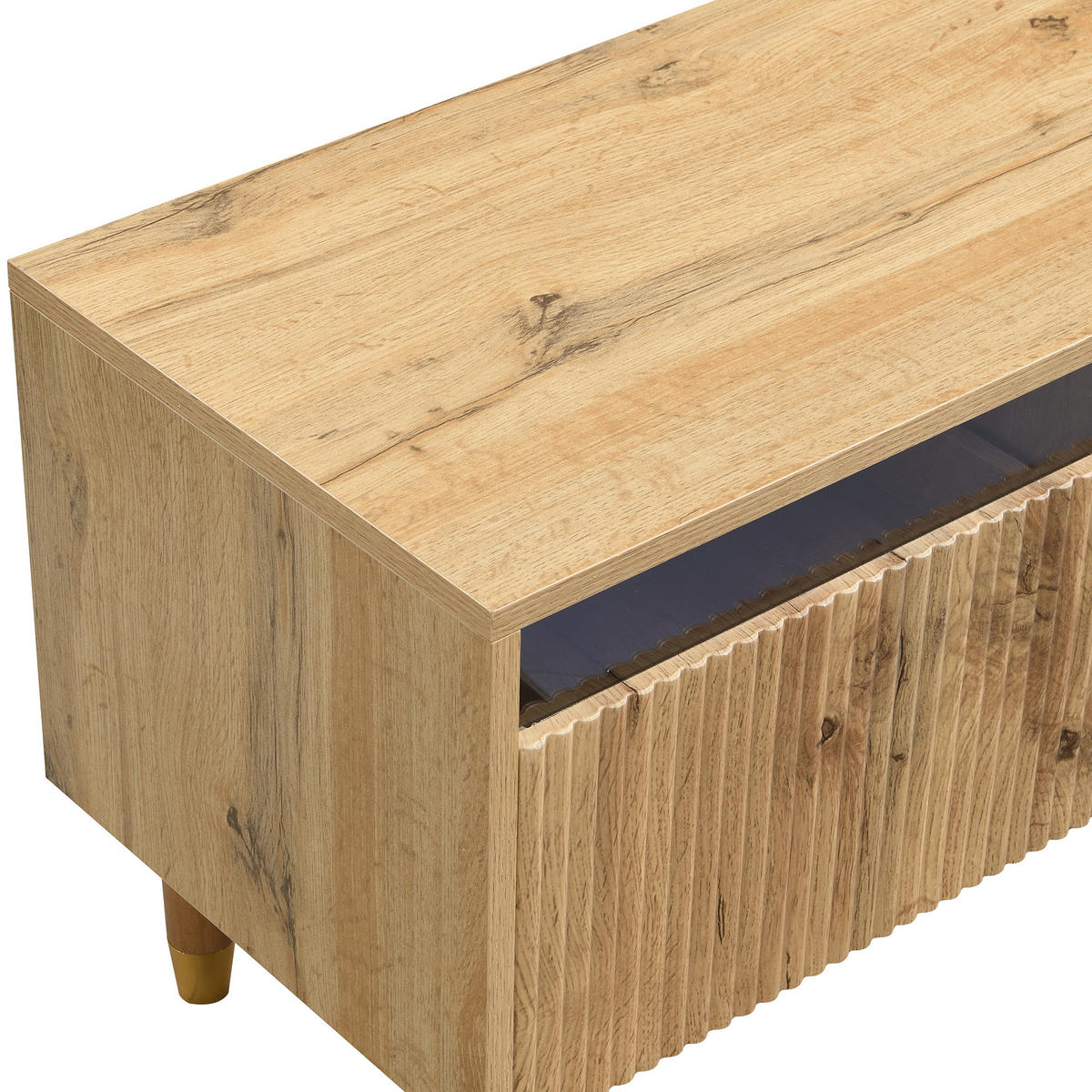 TV-LOWBOARD Modellname Holzfarben 178/35/45 cm - Naturfarben, Holz (178/45/35cm) - PANGIVO
