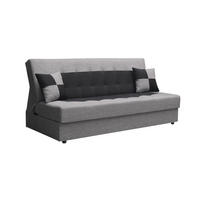 SOFA POLO mit Schlaffunktion SAWANA 21+14 mit Stauraum - Grau, Textil (80/96/192cm) - Bedante