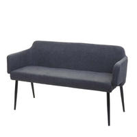 SITZBANK Anthrazit, Schwarz - Anthrazit/Schwarz, Textil (133/77/56cm) - MCW