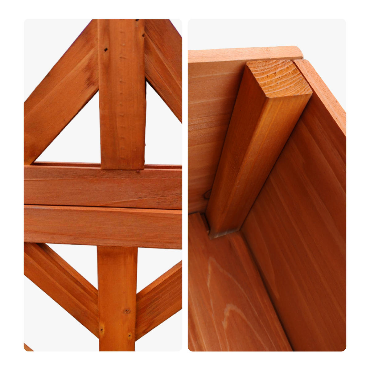 SADILICA - narančasta, drvo (109/135/62cm) - Relaxdays