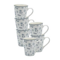 HENKELBECHER Sendai Blume grau 300 ml 6er Set - Grau, Keramik (0.3L) - Ritzenhoff Breker