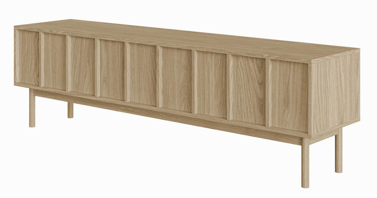 TV-LOWBOARD Neksto Eichenholzoptik 170 cm - Beige, Holz/Holzwerkstoff (170/50/40cm) - Selsey