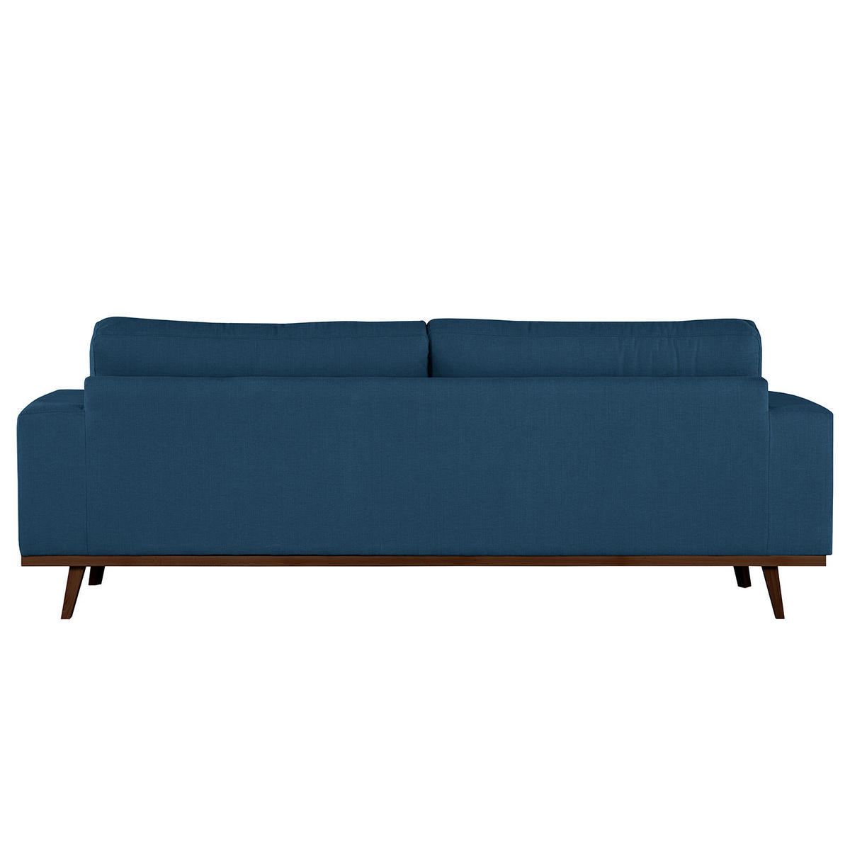 2-SITZER SOFA - Blau/Buchefarben, Buchenholz/Textil (197/81/88cm) - home24
