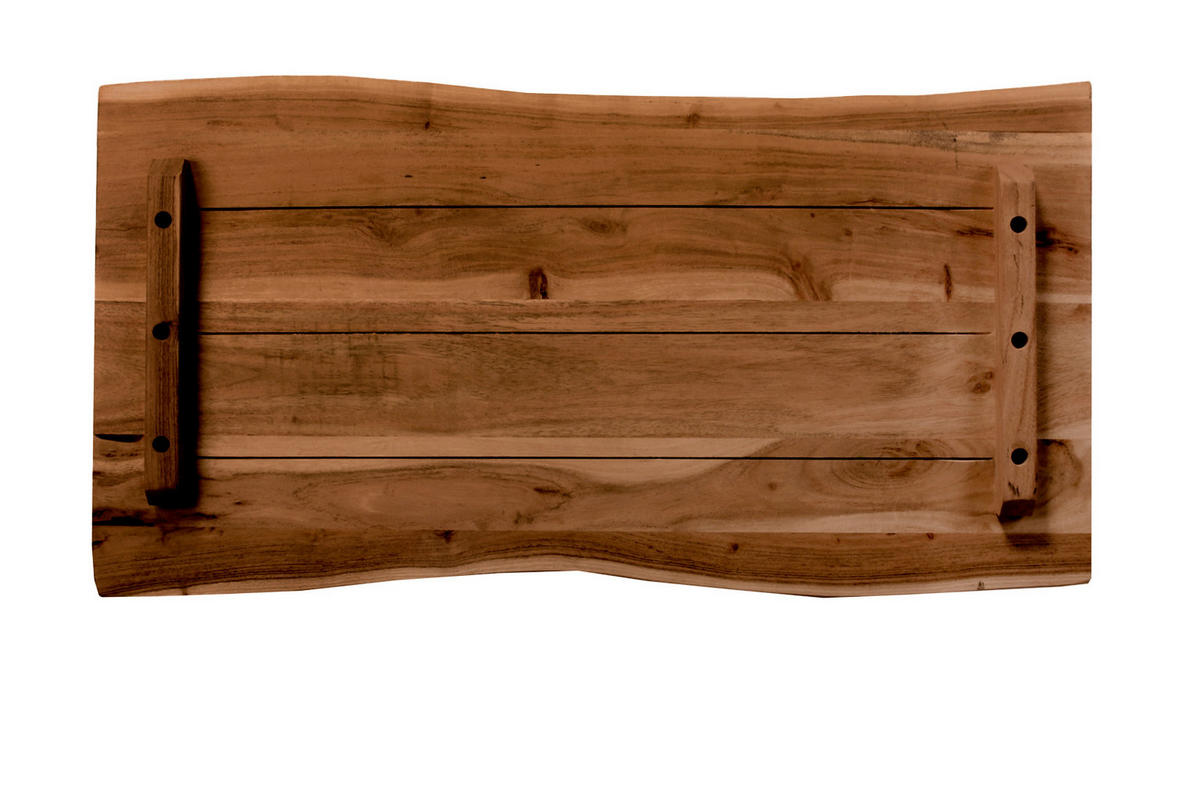 TISCHLATTEN MIT BAUMKANTE FÜR HEIMWERKER, AKAZIENHOLZ CURTIS - Braun/Naturfarben, Akazienholz/Holz (40/60/3cm) - SAM