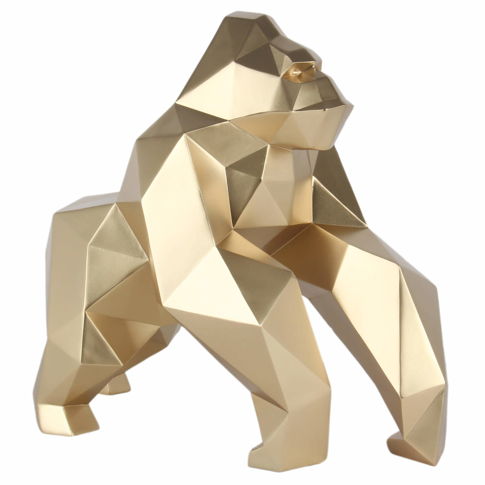 SKULPTUR Gold 49/44 cm - Goldfarben, Stein (49/44/24cm) - KUNSTLOFT
