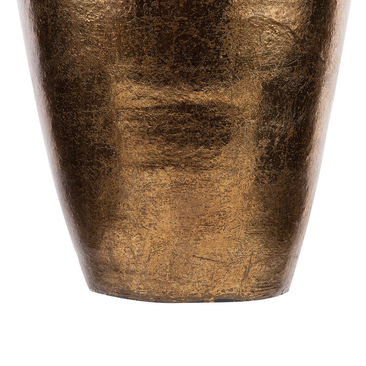 DEKOVASE Terrakotta gold Lorca - Kupferfarben, Stein (48cm) - Beliani