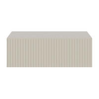 NACHTSCHRANK Veldio Graubeige 50 cm - Greige, Holzwerkstoff (50/17/35.6cm) - Selsey