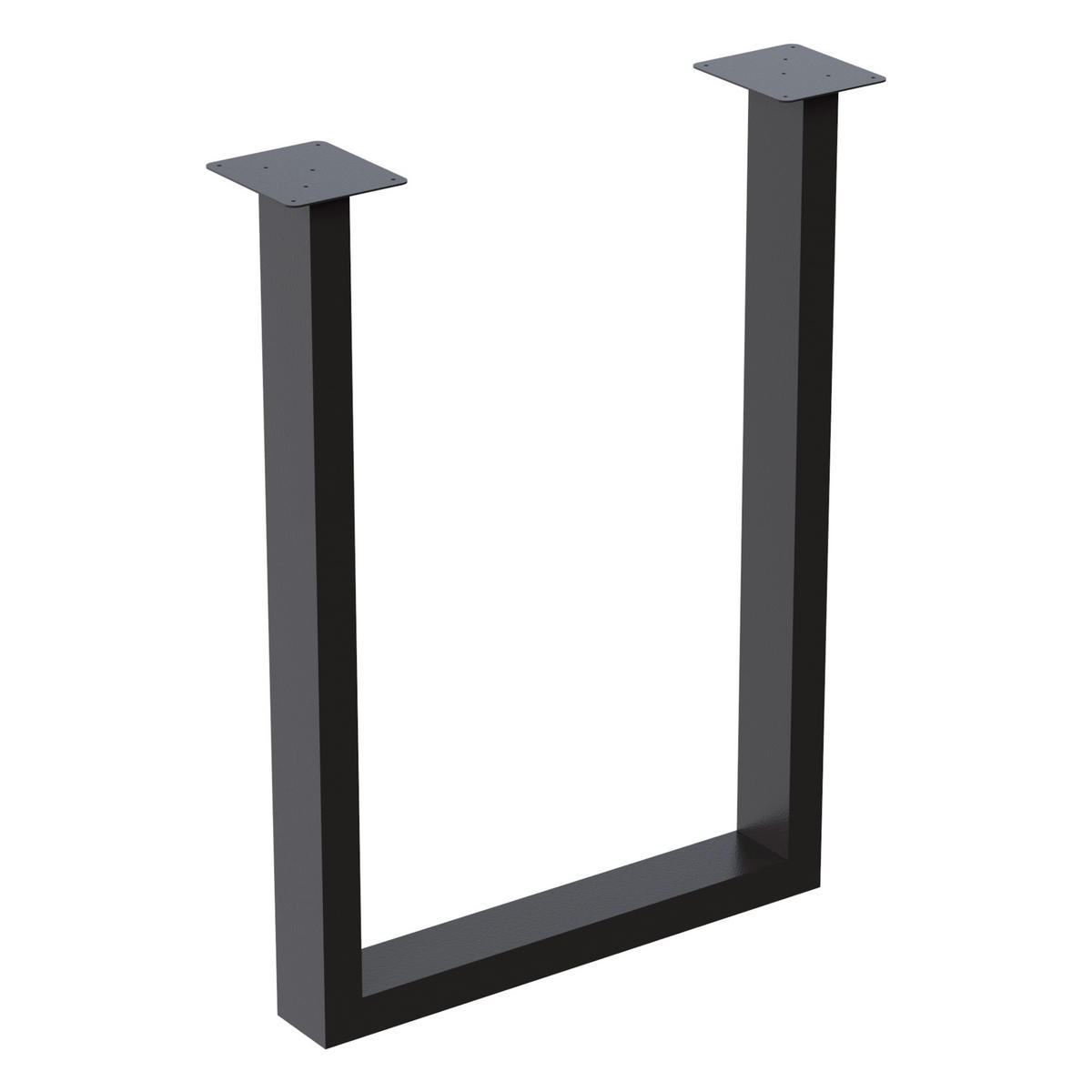 SADA STOLOVÉHO PODNOŽE 2 KS Holsted - černá, kov (28/40/7cm) - [en.casa]