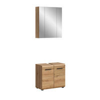 BADEZIMMER Alba 2-tlg. (B/H/T: ca. 60/185/30 cm) in Artisan Oak /Artisan Oak - Eiche Artisan, Holz (60/185/30cm)