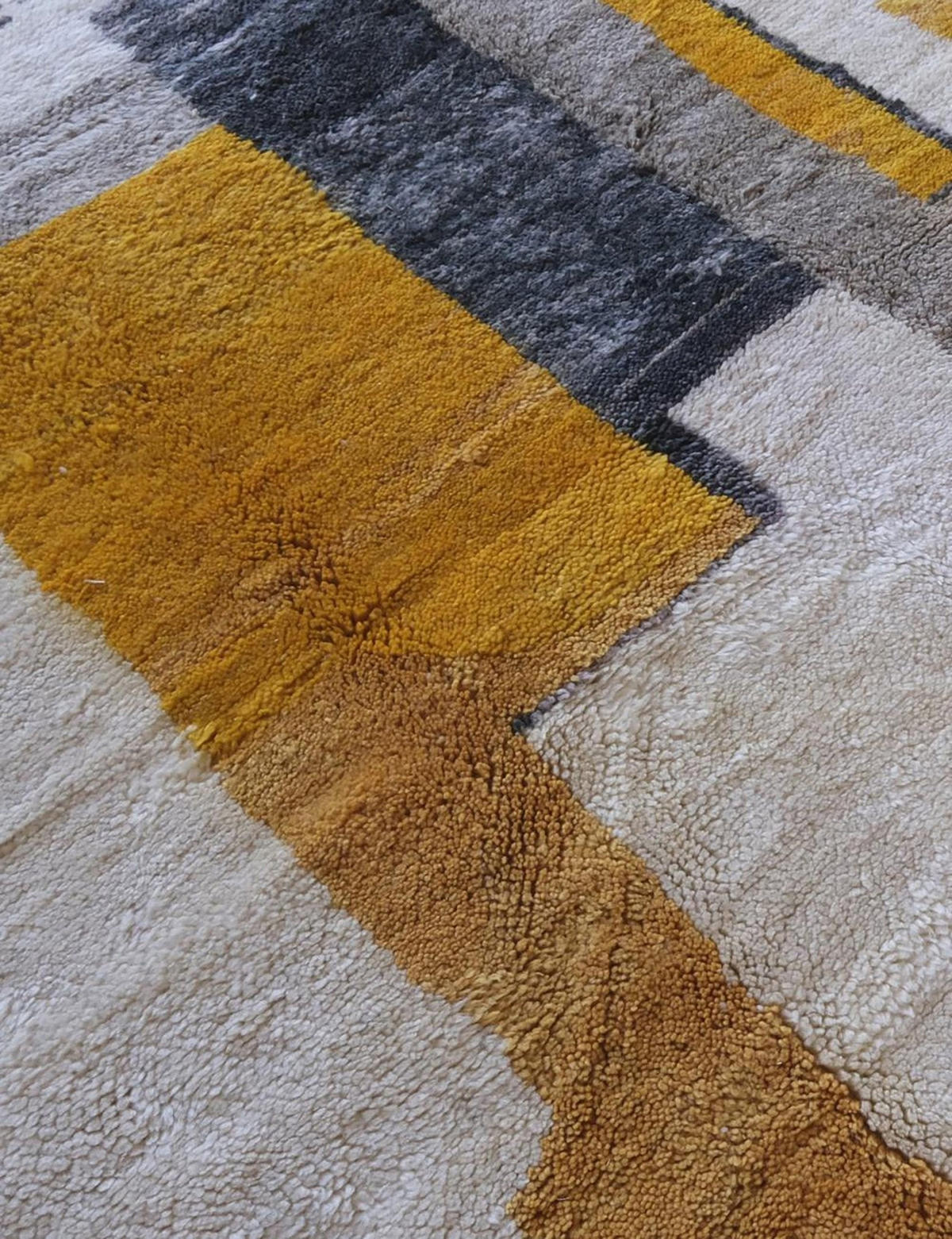 BERBERTEPPICH aus Marokko aus reiner Wolle 200x 300 cm - Orange, Naturmaterialien (200/300cm) - AFK Living