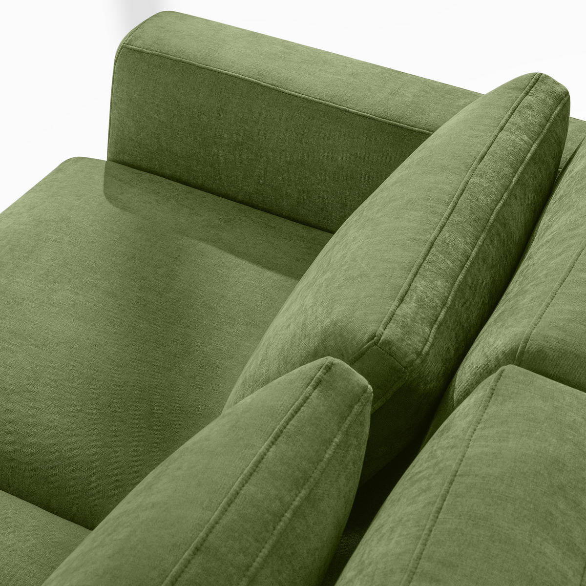 ECKSOFA XL rechts VERUS - Grün, Holz/Holzwerkstoff (377/328cm) - KONSIMO®