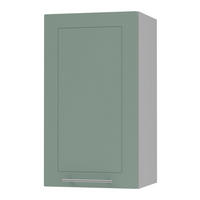 KÜCHENHÄNGESCHRANK Kvantum W2/40 Mint Matt / Grau Matt 40 / 32,5 / 72cm - Grau/Mintgrün, Holz/Holzwerkstoff (40/72/32.5cm) - Feldmann-Wohnen
