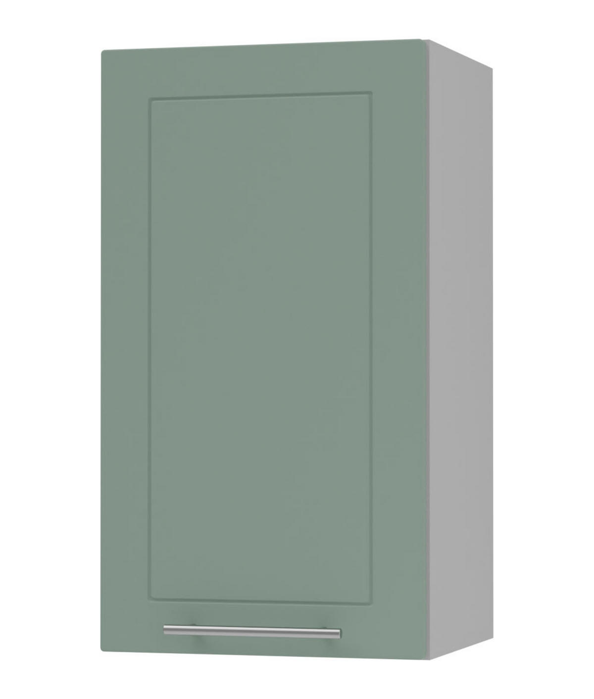 KÜCHENHÄNGESCHRANK Kvantum W2/40 Mint Matt / Grau Matt 40 / 32,5 / 72cm - Grau/Mintgrün, Holz/Holzwerkstoff (40/72/32.5cm) - Feldmann-Wohnen