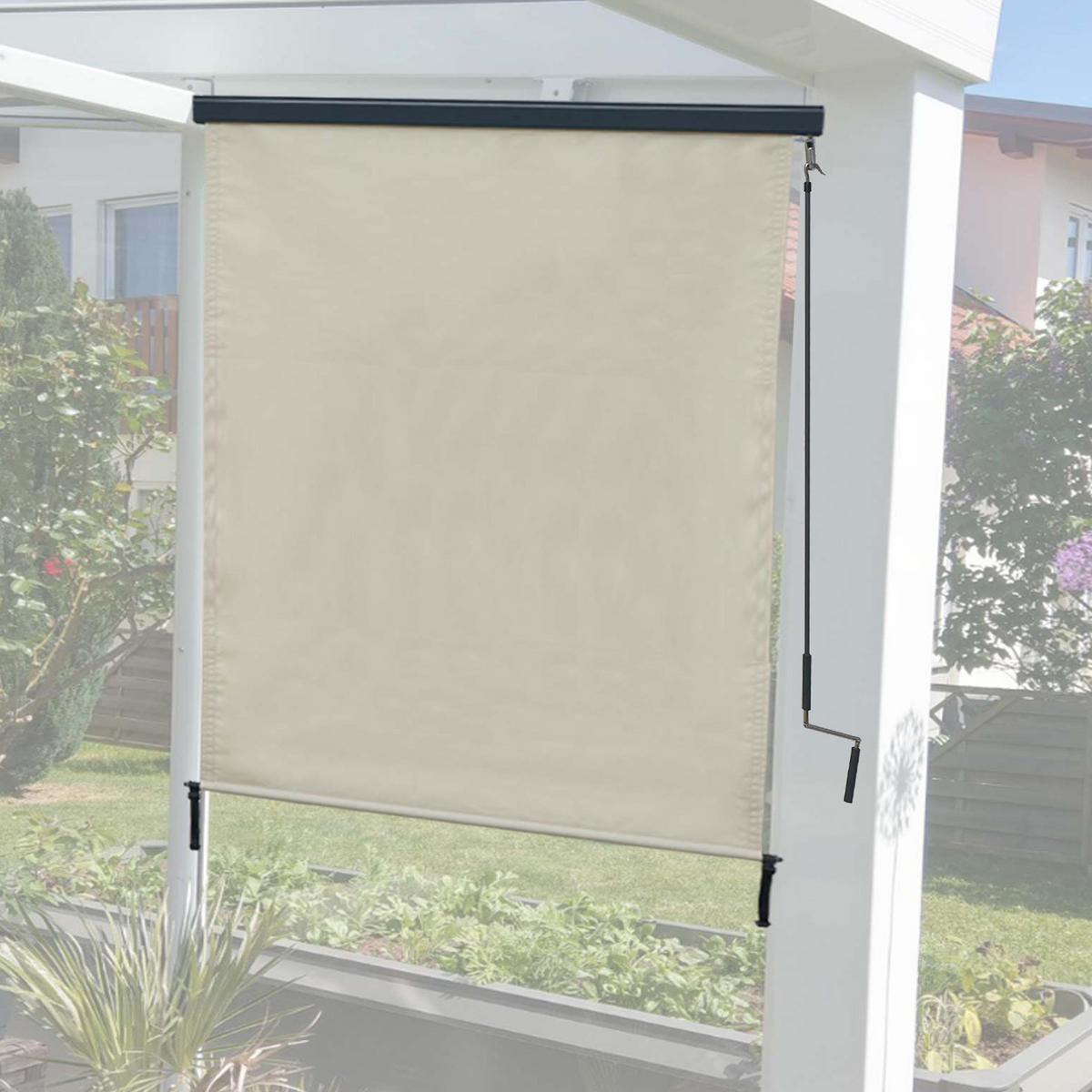 VERTIKALMARKISE Cremeweiß - Weiß, Textil (140/250/8cm) - MCW