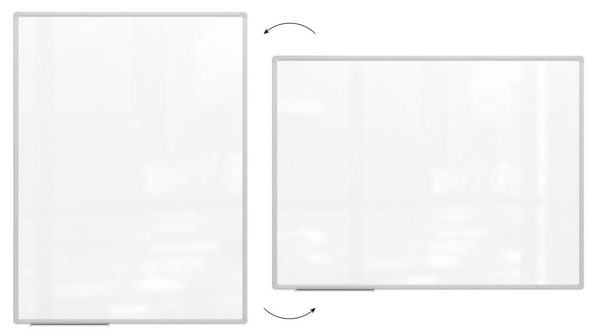 WHITEBOARD - EXPO Alurahmen 120x90cm - Weiß, Metall (120/90/1.6cm) - ALLboards