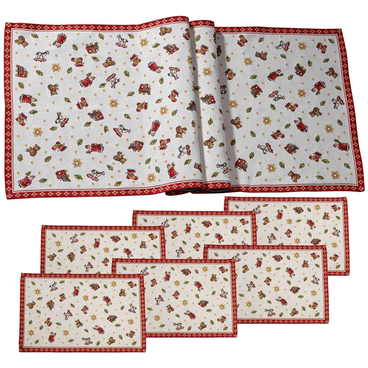 TISCH-SET Toy's Delight bunt XL 7er Set - Multicolor, Textil (1/1/1cm) - Villeroy & Boch