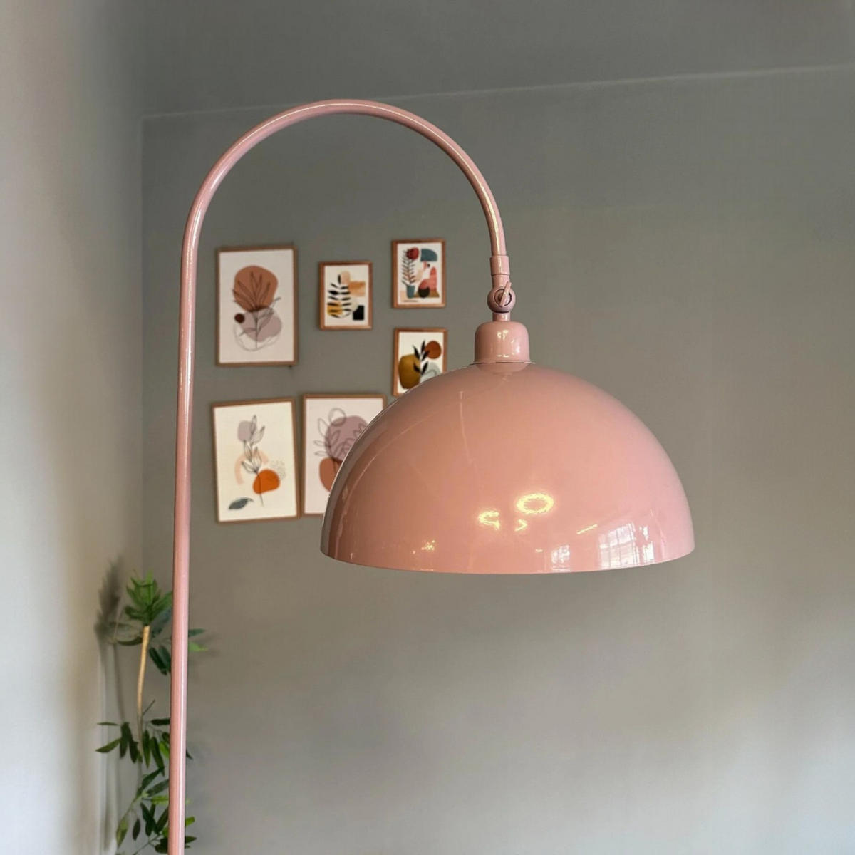 STEHLAMPE Gorkiede E27 mit Dimmer - Flieder, Metall (37/37/170cm) - Bamyum