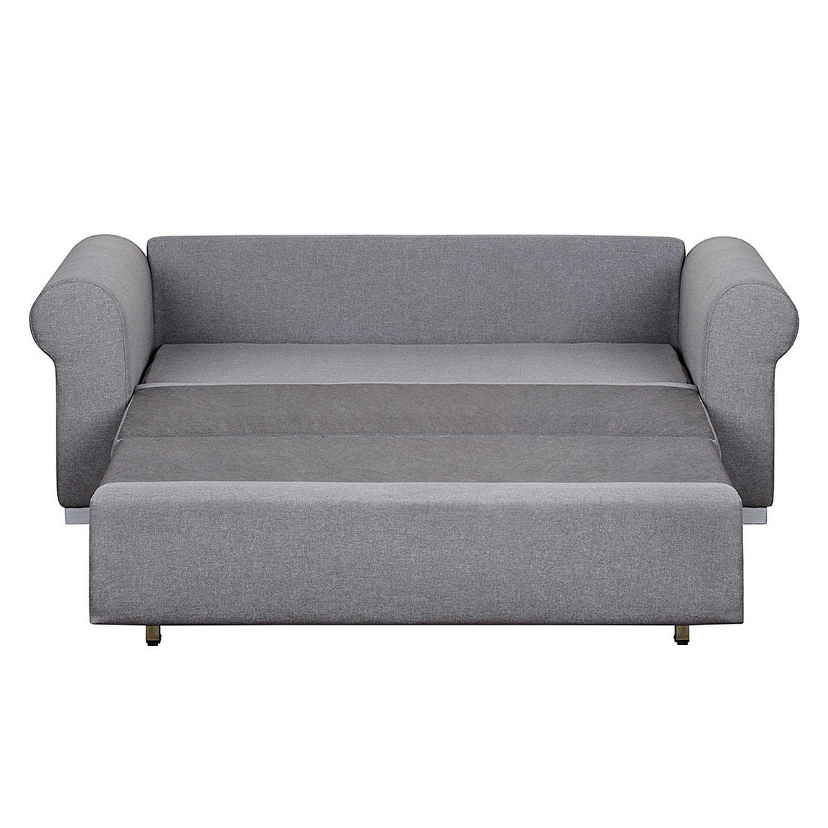SCHLAFSOFA - Grau, Textil (204/90/90cm) - home24