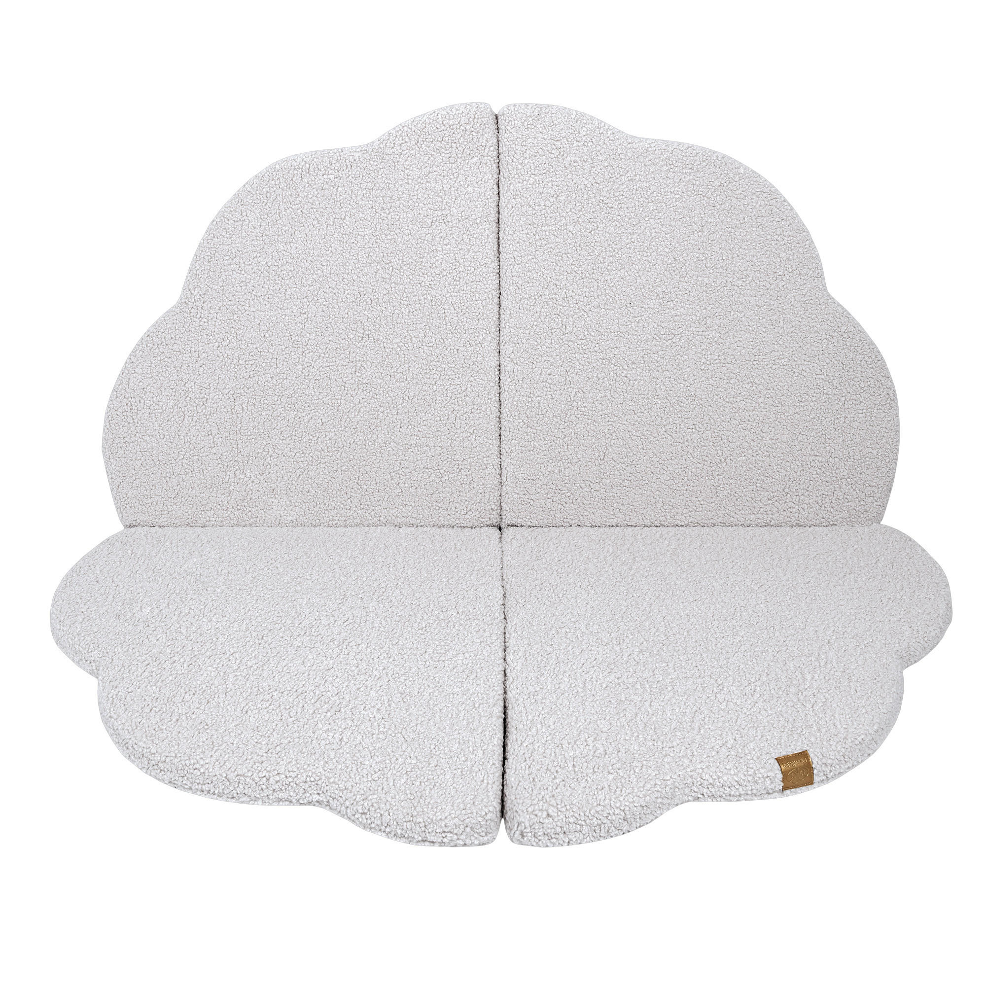 SPIELMATTE für Kinder, Quadratische, Bearly, Weiß - Weiß, Textil (160/160cm) - MeowBaby