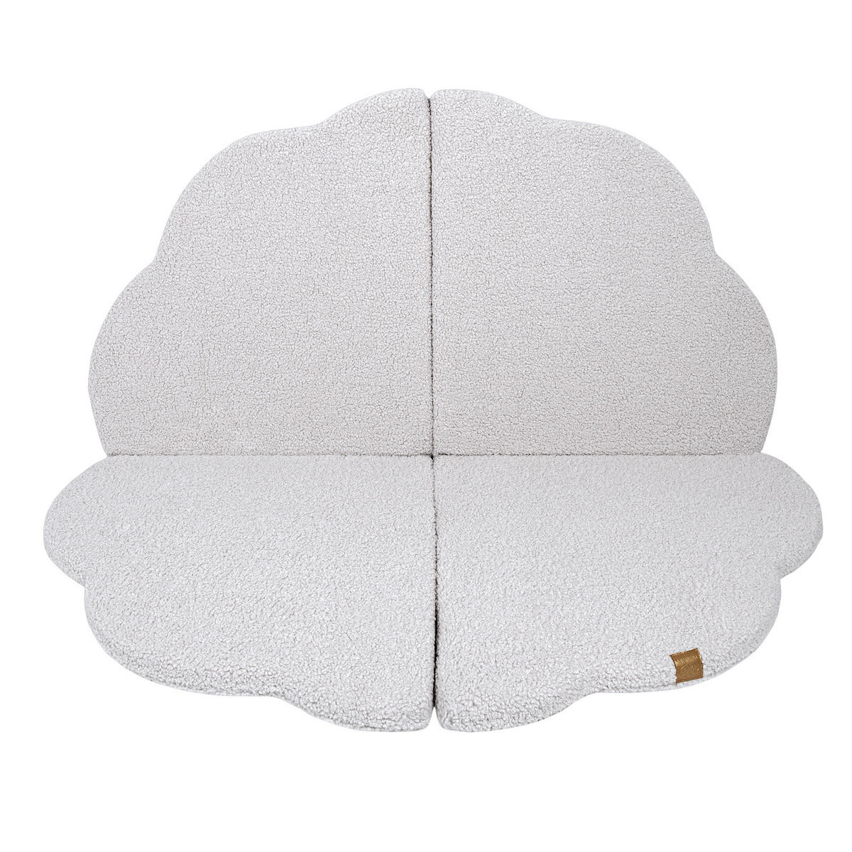 SPIELMATTE für Kinder, Quadratische, Bearly, Weiß - Weiß, Textil (160/160cm) - MeowBaby
