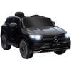 KINDER ELEKTROAUTO, Schwarz/Weiß, Kunststoff+ Metall - Schwarz, Metall (111.5/69/52.5cm) - HOMCOM